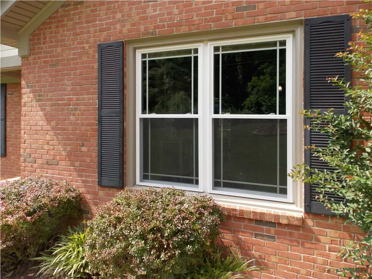 Home exterior after window replacement